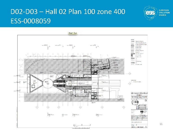 D 02 -D 03 – Hall 02 Plan 100 zone 400 ESS-0008059 11 
