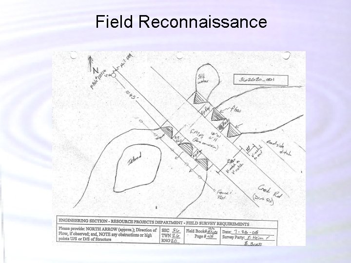 Field Reconnaissance Field Reconnaissance