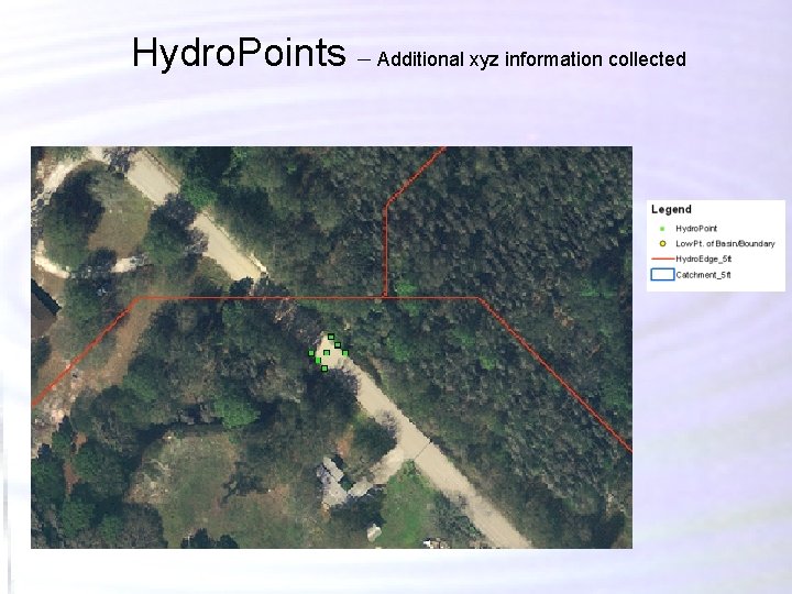 Hydro. Points – Additional xyz information collected Hydro. Points – Additional xyz information collected