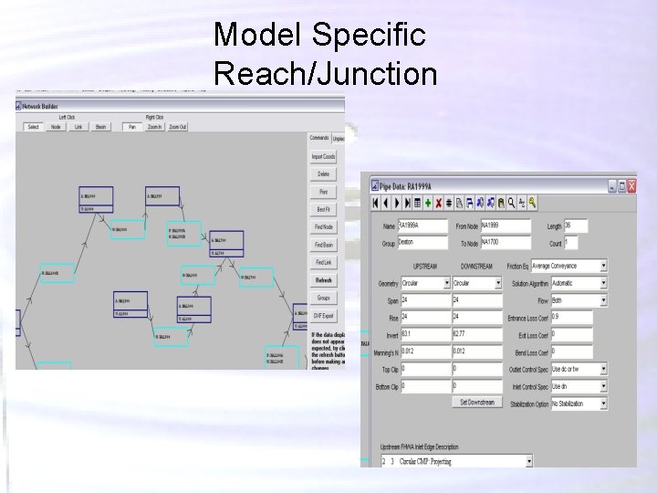 Model Specific Reach/Junction Model Specific Reach/Junction