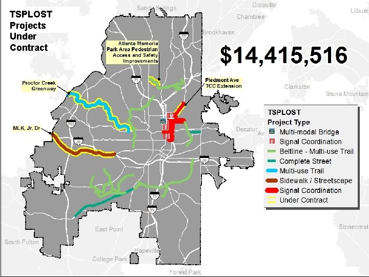 TSPLOST Projects Under Contract 