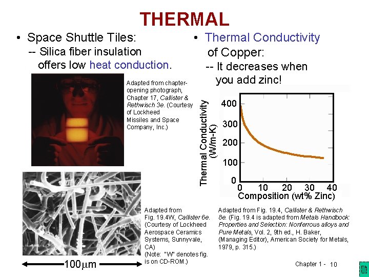THERMAL -- Silica fiber insulation offers low heat conduction. Adapted from chapteropening photograph, Chapter THERMAL -- Silica fiber insulation offers low heat conduction. Adapted from chapteropening photograph, Chapter