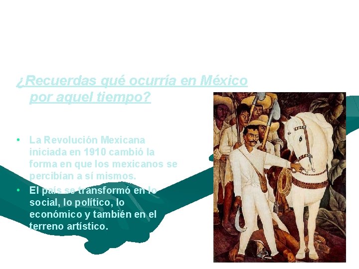 II. ¿Cómo explicar lo que pasó en el arte de 1905 a 1940? ¿Recuerdas