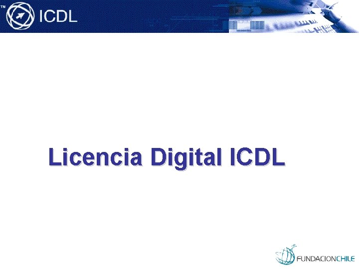 Licencia Digital ICDL 