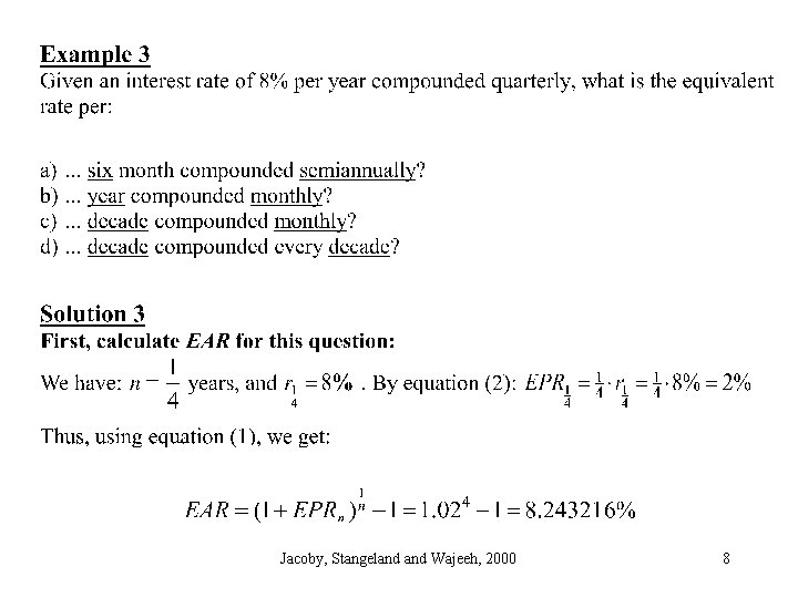 Jacoby, Stangeland Wajeeh, 2000 8 
