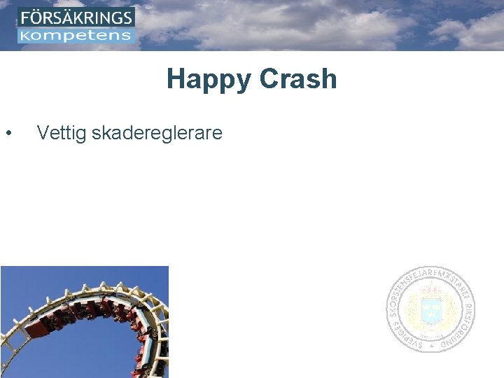 Happy Crash • Vettig skadereglerare 