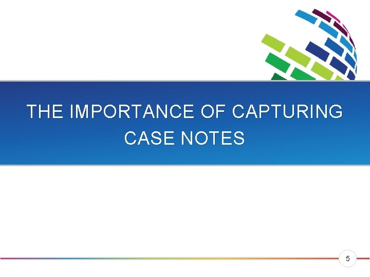 THE IMPORTANCE OF CAPTURING CASE NOTES 5 