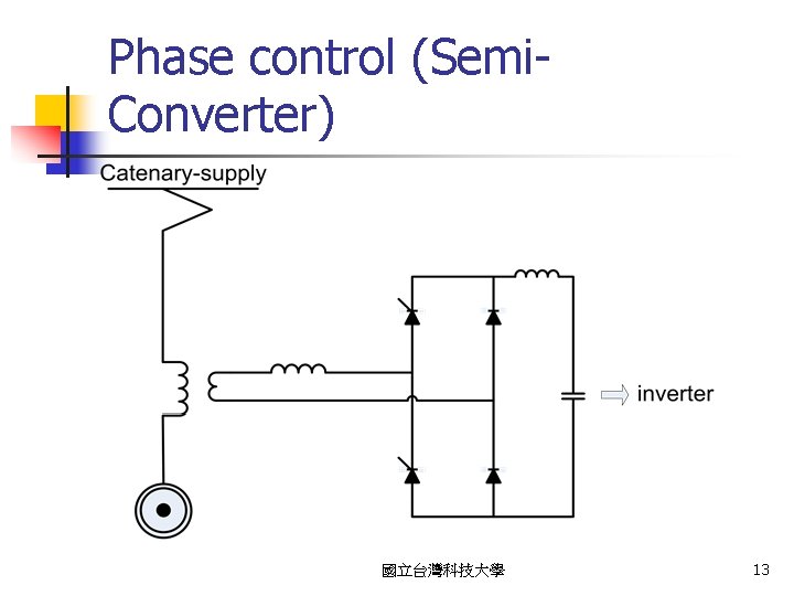 Phase control (Semi. Converter) 國立台灣科技大學 13 