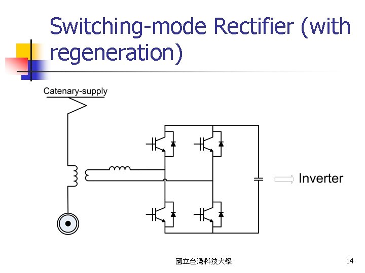 Switching-mode Rectifier (with regeneration) 國立台灣科技大學 14 