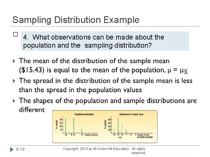 Sampling Distribution Example � 4. What observations can be made about the population and