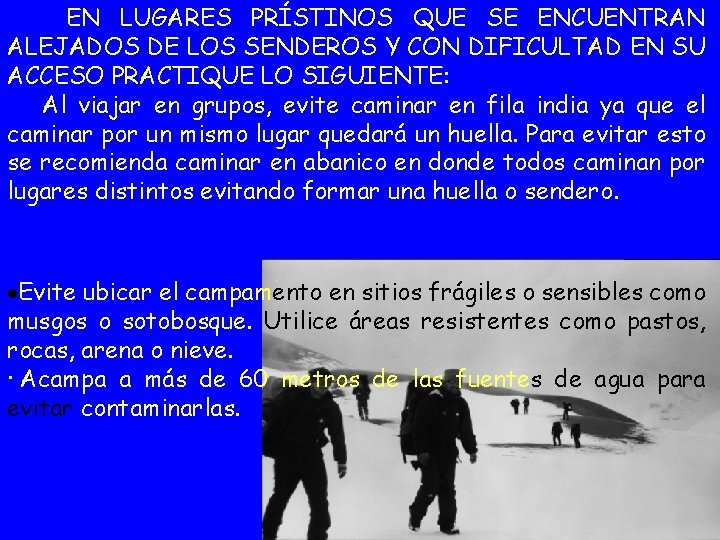 EN LUGARES PRÍSTINOS QUE SE ENCUENTRAN ALEJADOS DE LOS SENDEROS Y CON DIFICULTAD EN
