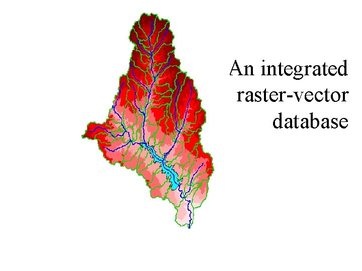 An integrated raster-vector database 