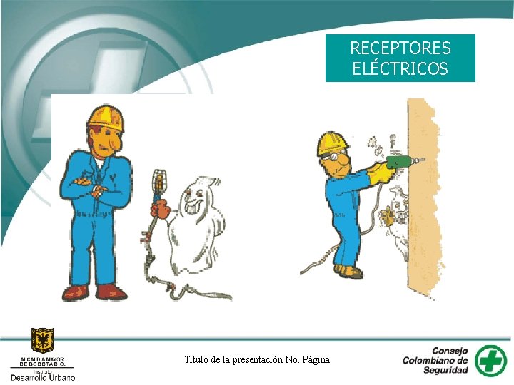 RECEPTORES ELÉCTRICOS Título de la presentación No. Página 