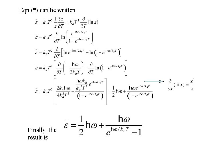 Eqn (*) can be written Finally, the result is 