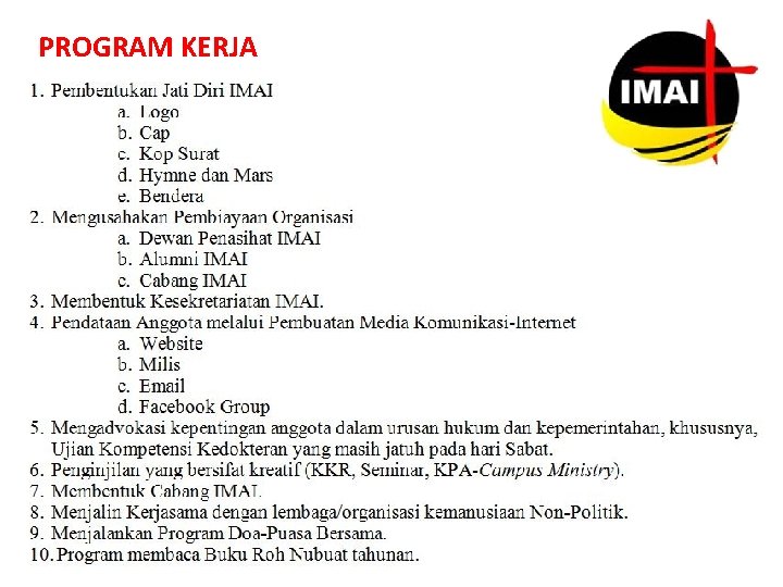 PROGRAM KERJA 