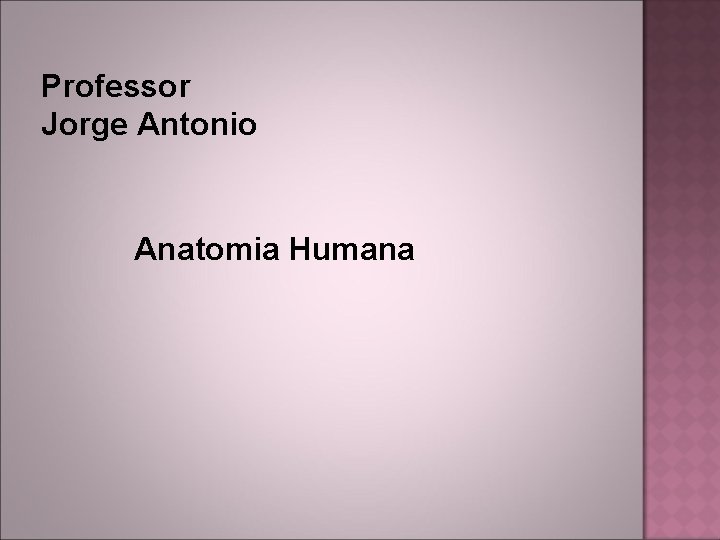 Professor Jorge Antonio Anatomia Humana 