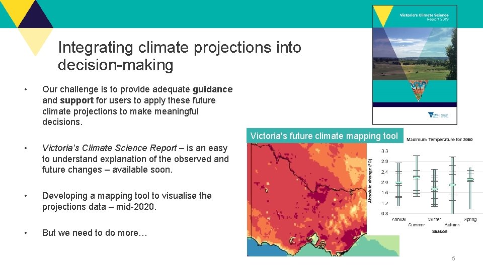 Integrating climate projections into decision-making • Our challenge is to provide adequate guidance and Integrating climate projections into decision-making • Our challenge is to provide adequate guidance and
