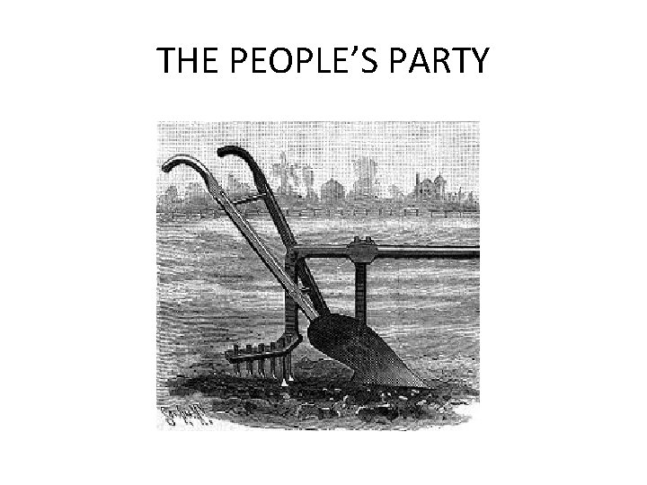 THE PEOPLE’S PARTY 