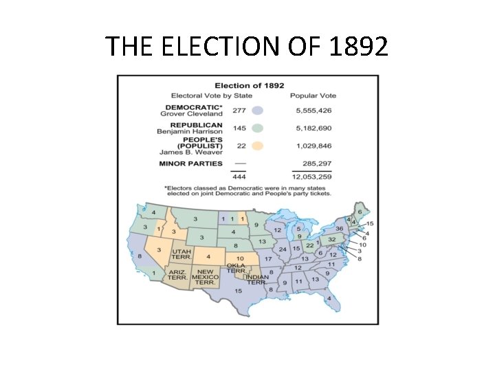 THE ELECTION OF 1892 