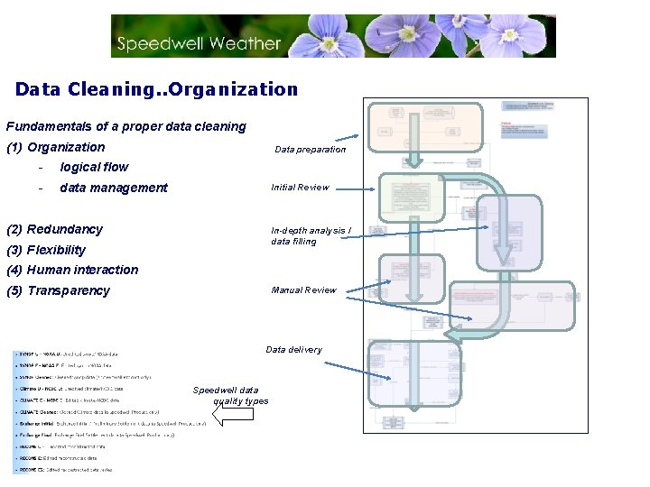 Data Cleaning. . Organization Fundamentals of a proper data cleaning (1) Organization - logical