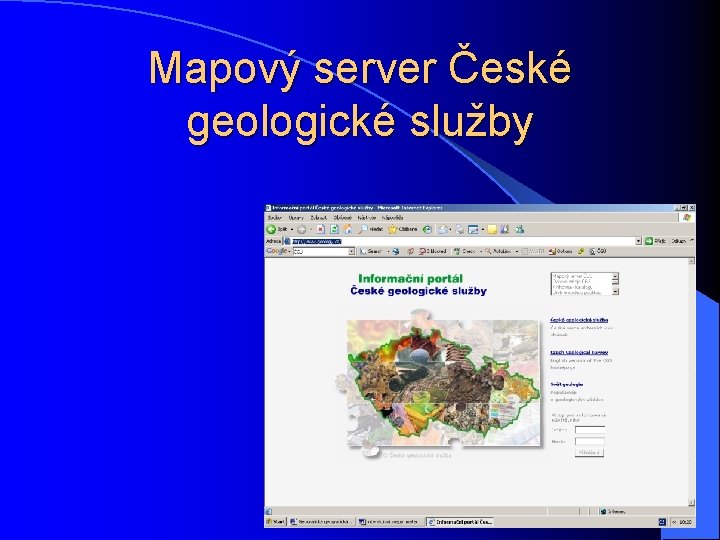 Mapový server České geologické služby 