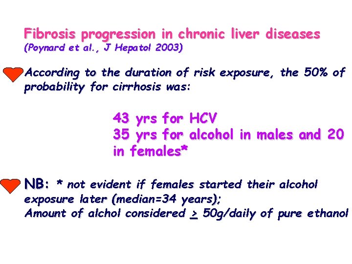 Fibrosis progression in chronic liver diseases (Poynard et al. , J Hepatol 2003) According