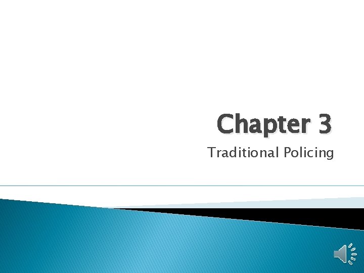 Chapter 3 Traditional Policing 