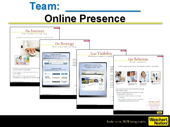 Team: _______ Online Presence 