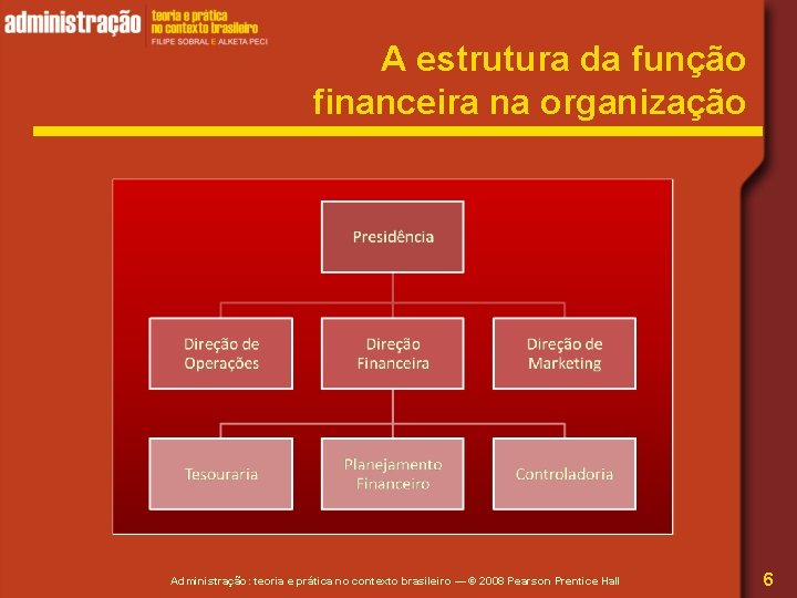 A estrutura da função financeira na organização Administração: teoria e prática no contexto brasileiro