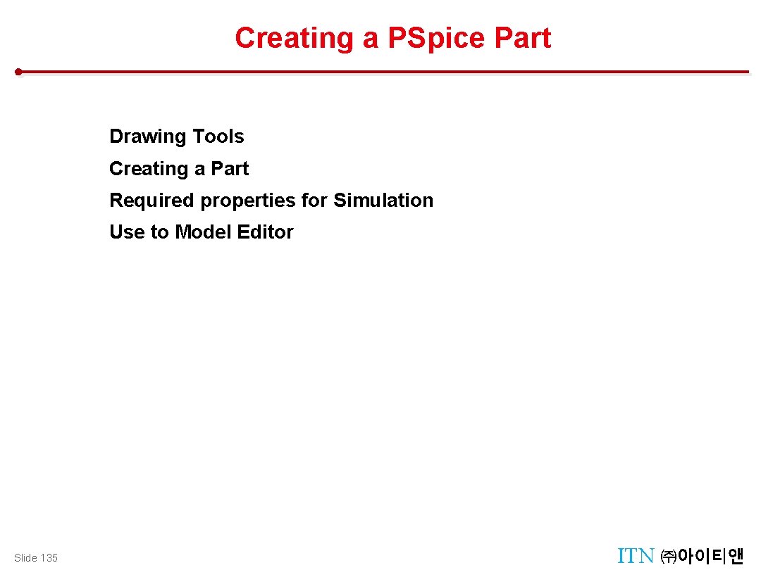 Creating a PSpice Part Design Management : Manager Tool Drawing Tools Creating a Part