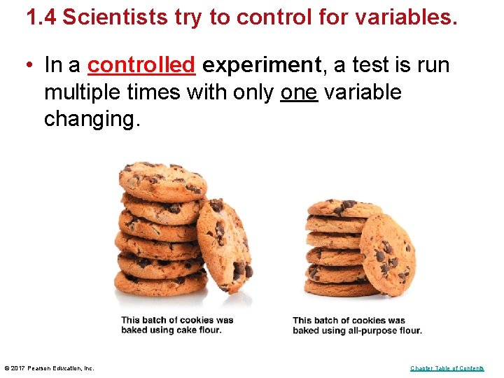 1. 4 Scientists try to control for variables. • In a controlled experiment, a 1. 4 Scientists try to control for variables. • In a controlled experiment, a
