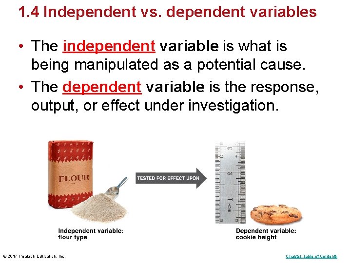 1. 4 Independent vs. dependent variables • The independent variable is what is being 1. 4 Independent vs. dependent variables • The independent variable is what is being