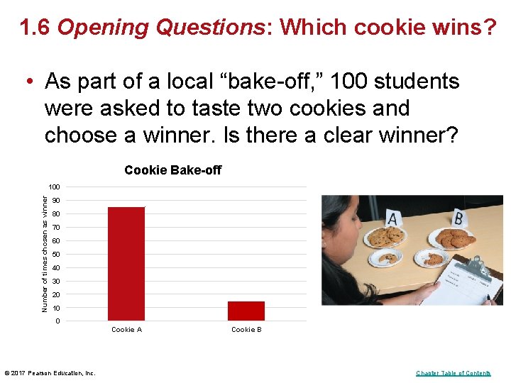 1. 6 Opening Questions: Which cookie wins? • As part of a local “bake-off, 1. 6 Opening Questions: Which cookie wins? • As part of a local “bake-off,