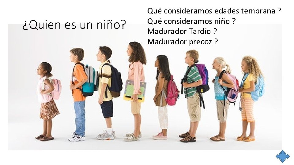 ¿Quien es un niño? Qué consideramos edades temprana ? Qué consideramos niño ? Madurador ¿Quien es un niño? Qué consideramos edades temprana ? Qué consideramos niño ? Madurador