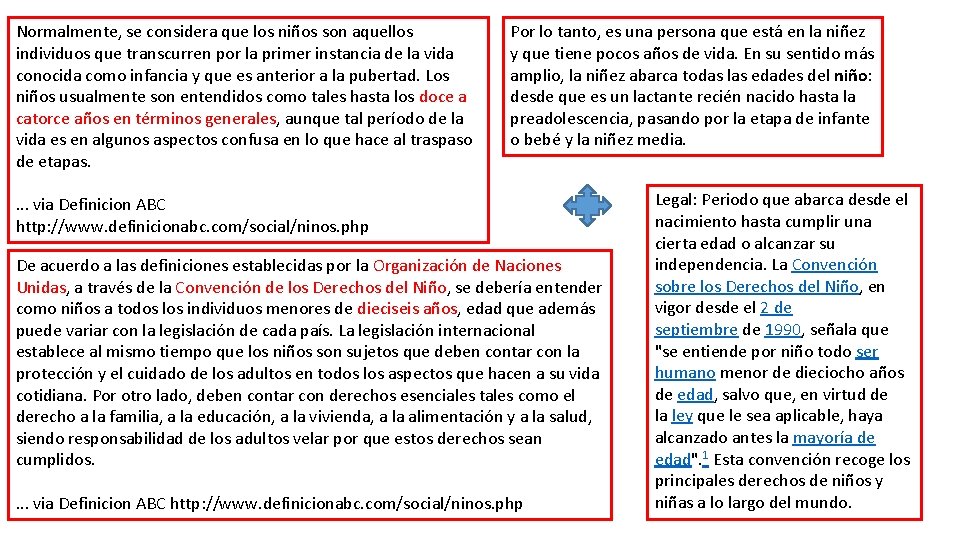 Normalmente, se considera que los niños son aquellos individuos que transcurren por la primer Normalmente, se considera que los niños son aquellos individuos que transcurren por la primer