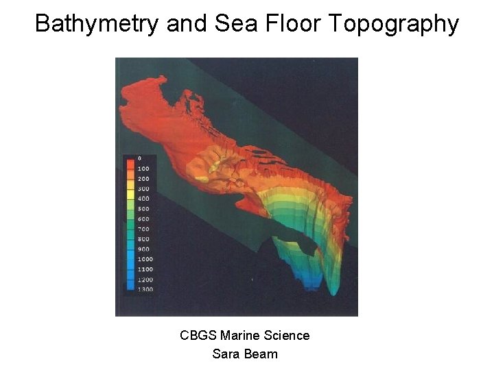 Bathymetry and Sea Floor Topography CBGS Marine Science Sara Beam 