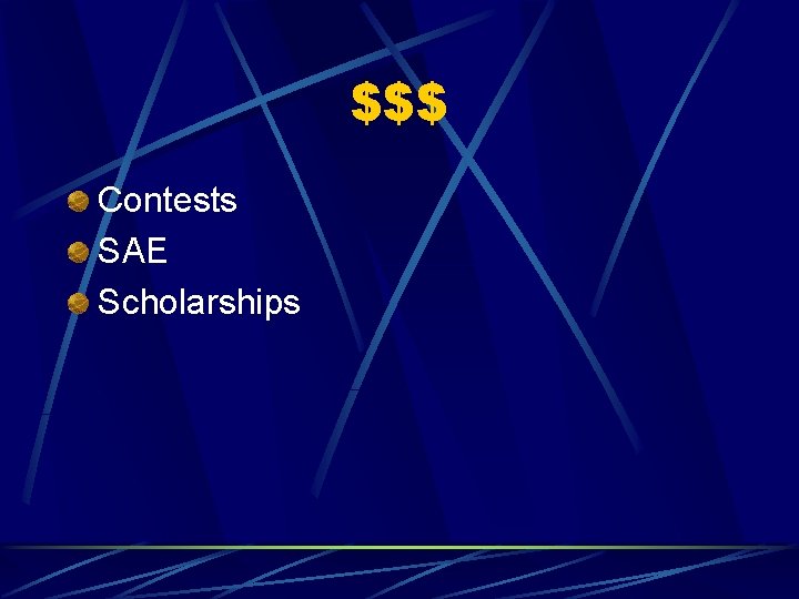 $$$ Contests SAE Scholarships 