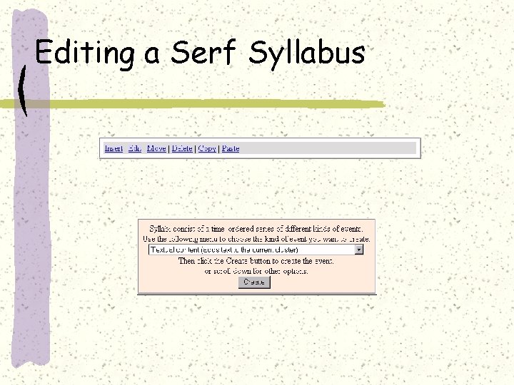 Editing a Serf Syllabus 