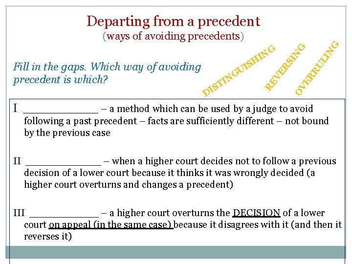 Departing from a precedent N RU LI N OV ER SI EV R D