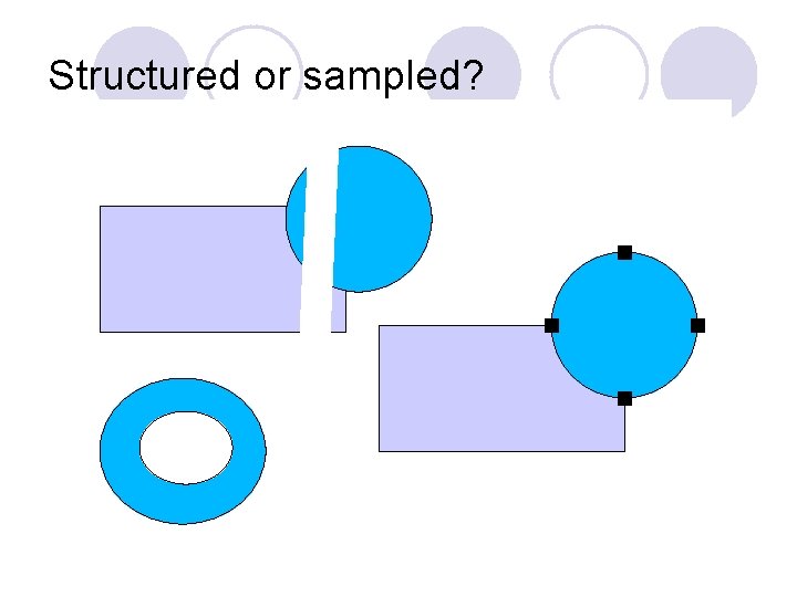 Structured or sampled? 