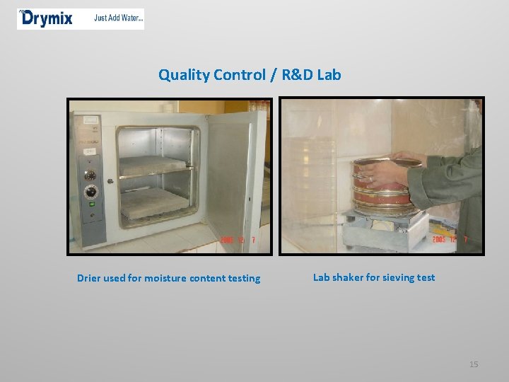 Quality Control / R&D Lab Drier used for moisture content testing Lab shaker for