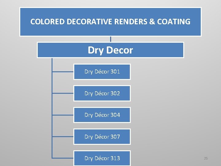 COLORED DECORATIVE RENDERS & COATING Dry Decor Dry Décor 301 Dry Décor 302 Dry