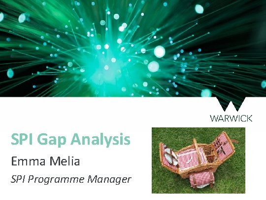 SPI Gap Analysis Emma Melia SPI Programme Manager 
