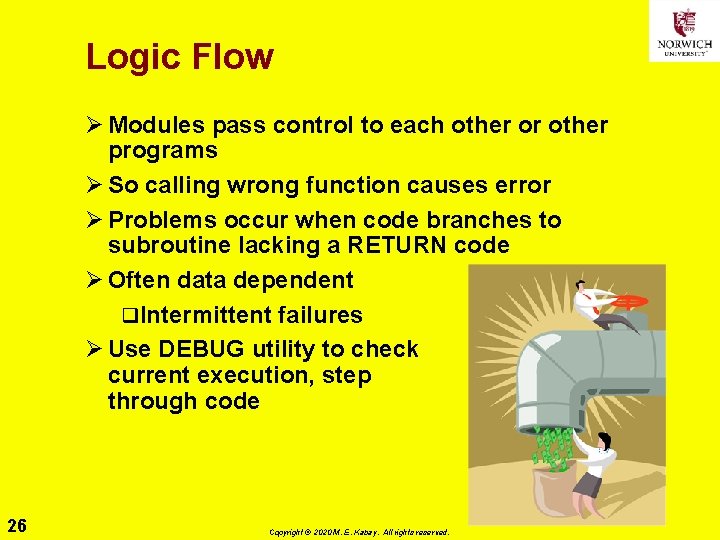 Logic Flow Ø Modules pass control to each other or other programs Ø So