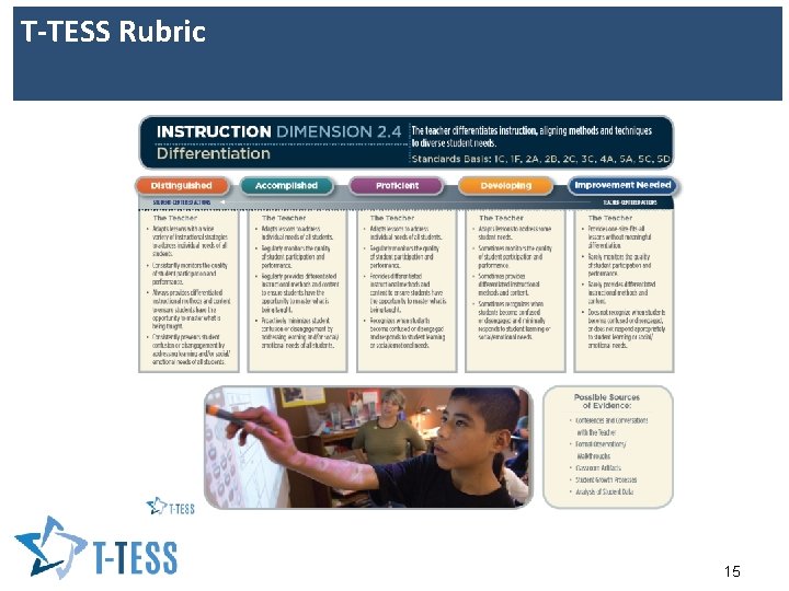 T-TESS Rubric 15 