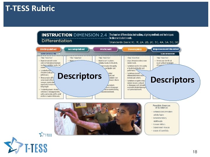 T-TESS Rubric Descriptors 18 