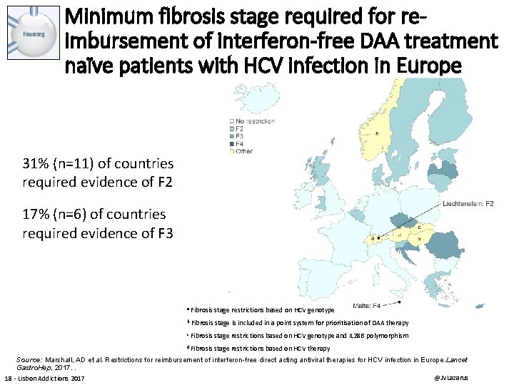 Minimum fibrosis stage required for reimbursement of interferon-free DAA treatment naïve patients with HCV