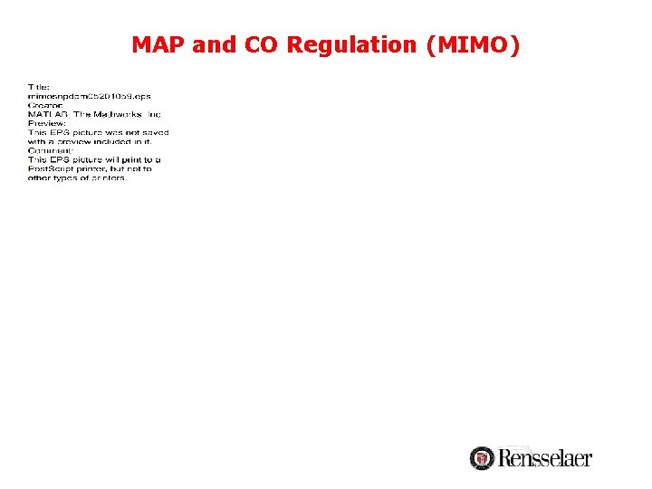 MAP and CO Regulation (MIMO) MAP and CO Regulation (MIMO)