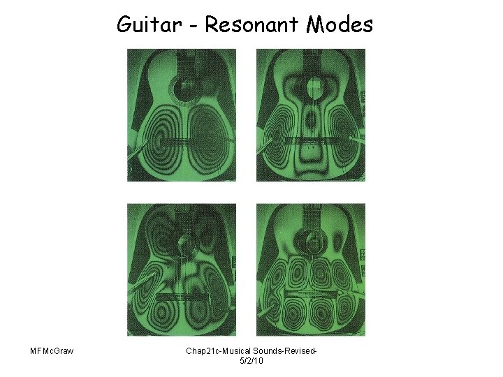 Guitar - Resonant Modes MFMc. Graw Chap 21 c-Musical Sounds-Revised 5/2/10 