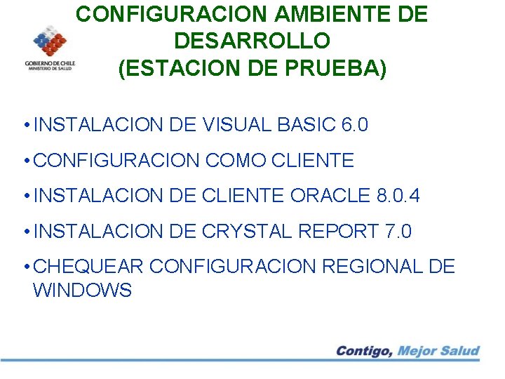 CONFIGURACION AMBIENTE DE DESARROLLO (ESTACION DE PRUEBA) • INSTALACION DE VISUAL BASIC 6. 0